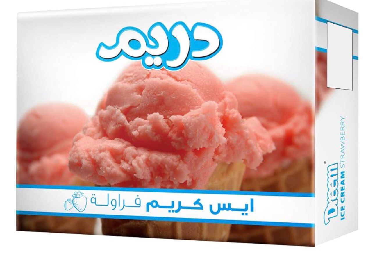 ايس كريم فراولة