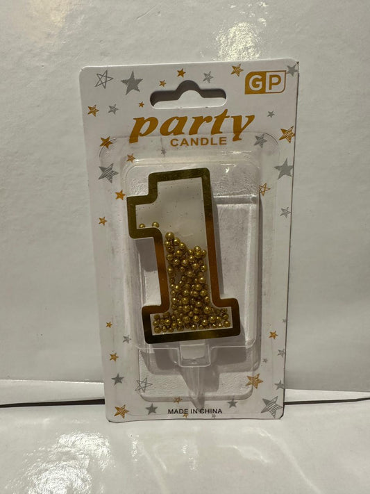 Gold Bead Candle